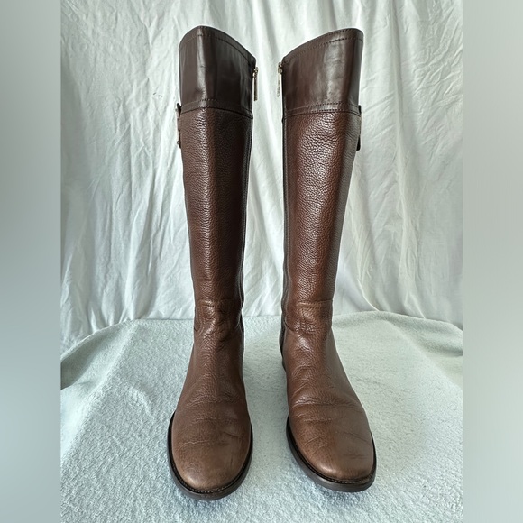 Tory Burch Leather Julian Logo Plaque womens tall Riding Boots‎ size 11 - Picture 6 of 14